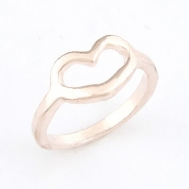Ring "Simple Heart" Rose Gold Kleur