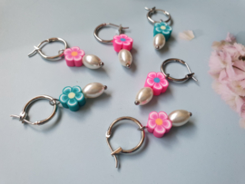 Oorbellen "Flowers & Pearls"