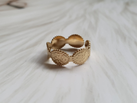 Gouden Ring " Golden Girl" Stainless Steel