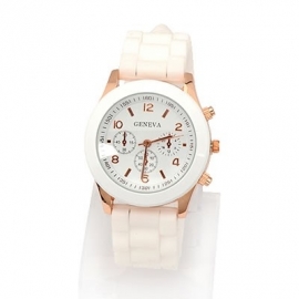 Horloge "Watch My Candy Colors" Wit