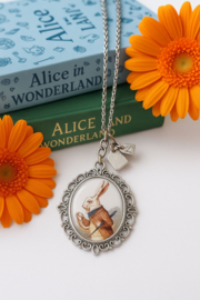 Alice in Wonderland ketting "White Rabbit"
