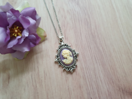 Camee Ketting "Purple Lady"