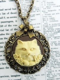 Camee Ketting "Kitty Cat" Bruin