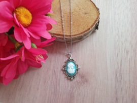 Camee Ketting "Turquoise Lady"