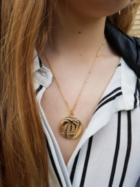 Ketting "Palm Tree Coin"