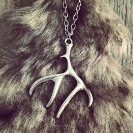 Ketting "Antler" Zilverkleurig