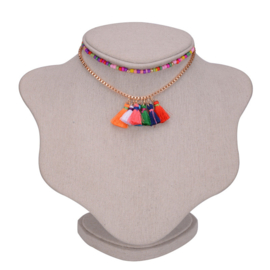 Ketting Met Kwastjes "Colour My Love"