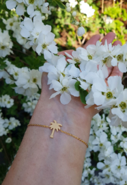 Palmboom Armband "Tropical Summer" Goud