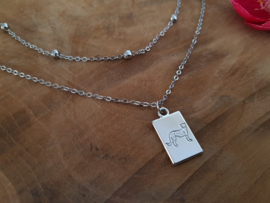 Luipaard Ketting "Wild Animal" met GRATIS extra ketting