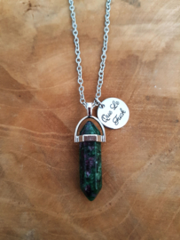 Ketting Met Steen "Green Opal"