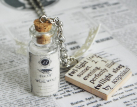 Ketting "Bottled Fur Of Werewolf" -gereserveerd voor Simone!