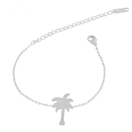 Palmboom Armband "Tropical Summer" Zilver