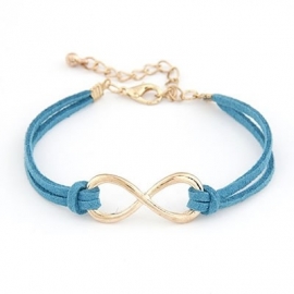 Infinity Armband "Gold & Blue Infinity"