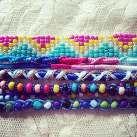 Ibiza Armband "Ibiza Festival" Forever Pink & Blue