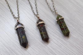 Ketting met Steen "Blood Jasper"