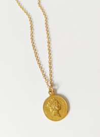 Subtiele Munt Ketting "A Penny For Your Thoughts"