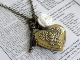 Medaillon Ketting "Locked Heart"