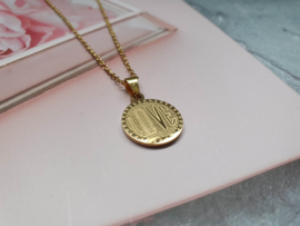 Love Ketting "Love Coin" Stainless Steel