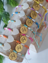 Cadeautje voor Juf "Liefde Voor De Juf" - Keuze Uit Veel Kleuren En Kaartjes