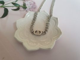 Grove Schakel DD Ketting "Popular" Stainless Steel - Zilver