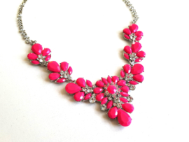 Statement Ketting "Pink Panther" Roze