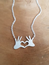 Subtiele Ketting "My Heart Is In Your Hands"