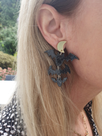 Vleermuis Oorbellen "The Bats Have Left The Bell Tower"