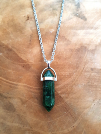 Ketting Met Steen "Green Opal"