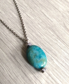 Ketting met Steen "Crazy Lace Agate"