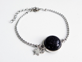 Armband "Starry Night" - Met Blue Sandstone