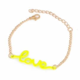 Love Armband "Yellow Love"