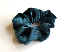 Velvet Scrunchie Blauw