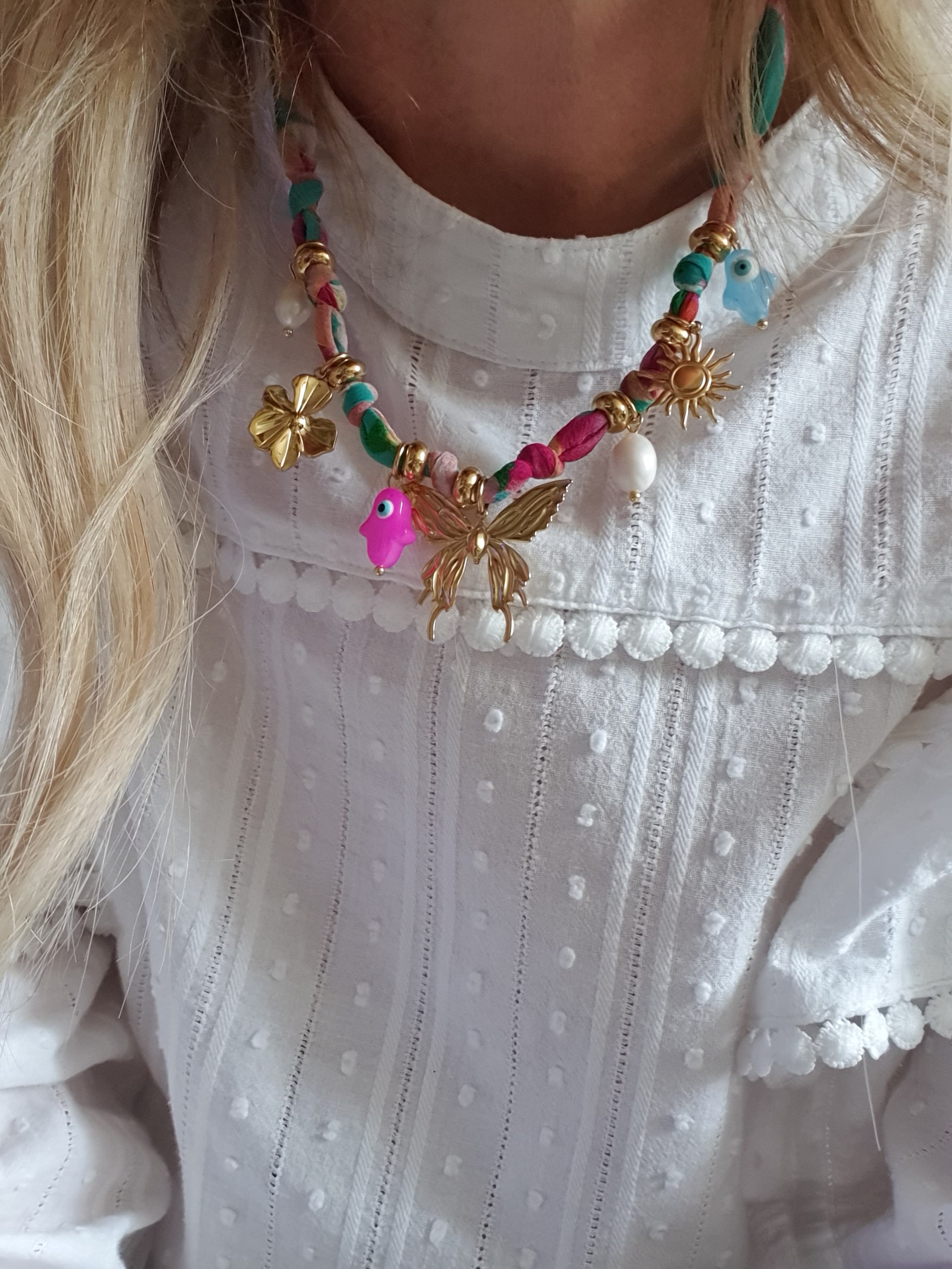 Scarf Ketting "You're My Butterfly" Stainless Steel