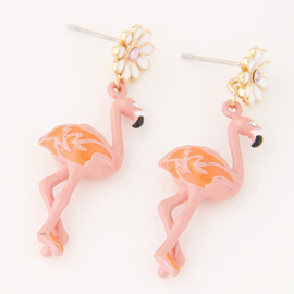 Flamingo Oorbellen "Pink Flamingo"