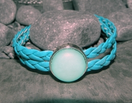 Slider Armband "Bluegreen Braided"