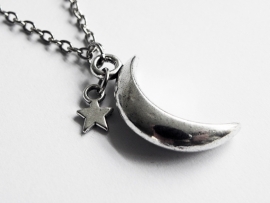 Ketting "Moon & Star"