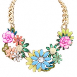 Statement Ketting "Relief Flowers"