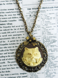 Camee Ketting "Kitty Cat" Bruin