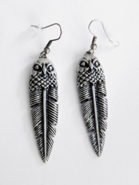 Oorbellen "Owl Feathers"