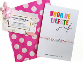 Afscheidscadeau Juf "De Liefste Juf " Keuze Uit Veel Kaartjes