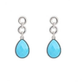 Oorbellen "Turquoise Droplet"