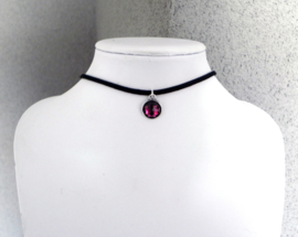 Choker Ketting "Purple Stone"