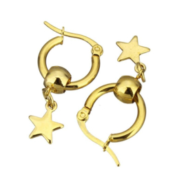 Oorbellen "Small Star Hoop"