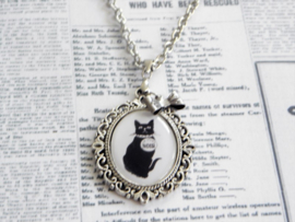 Ketting "Le Chat Noir" met zwarte kat