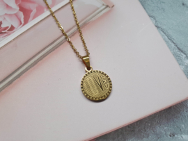 Love Ketting "Love Coin" Stainless Steel