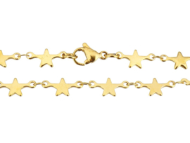 Sterren Ketting "All Stars" Stainless Steel