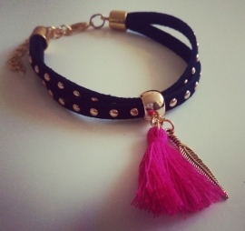 Ibiza Armband "Black Studs"