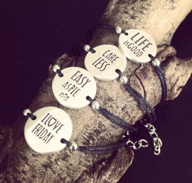 Tekst Armband "This Is How I Feel"