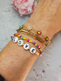 Kralen Armband "Happy LOVE"