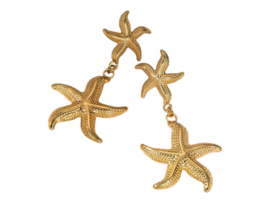 Zeester Oorbellen "Large Starfish" Stainless Steel